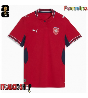 Repubblica Ceca Prima Maglia Femmina Mondiali 2026 Manica Corta